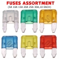 60pcs Mixed Mini Blade Fuse Zinc Alloy and Plastic Material 5A 10A 15A 20A 25 30A AMP Set For Auto Car Truck|car fuse set|15a mi