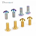 Deemount 4pcs/Lot Titanium TC4 Bolts M5x12mm Hex Head for Bicycle Bottle Cage Install t MTB Mountain Bike Ti Parts Screws|titani