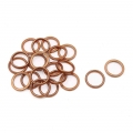 20 Pcs 39mm Outer Dia Copper Tone Metal Motorcycle Exhaust Pipe Muffler Gasket, Pack|Exhaust Gaskets| - ebikpro.com