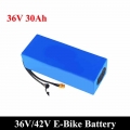 LiitoKala 36V 20Ah 30Ah 25Ah 15Ah 18650 Lithium Battery Electric Motorcycle Bicycle Scooter with 30A BMS XT60 plug|Electric Bicy