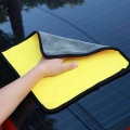 Car Wash Microfiber Towel Car Cleaning Drying Cloth Hemming Car Care Cloth Super Absorbent Car Wash Towel 30*30CM|Sponges, Cloth