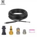 Drain Pipe Hose Cleaning Kit with Jet and Rotating Jet Nozzle, For Karcher Karcher K serise and LAVOR High Pressure Washer|Water