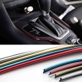 Car Interior Decorative Thread Stickers Trim Strip For Bmw M3 E46 E39 E36 E90 E60 F30 E30 E53 F20 E87 X3 X5 - Interior Mouldings