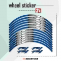 Front Rear Wheel Sticker Reflective Rim Stripe Tape Bike Motorcycle Stickers For YAMAHA FZ1 FZ 1 FZ 1|Decals &