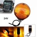 24V Universal Double Yellow Face Light Car Bulb Side Marker Light signal Lamp for Automobiles Truck Trailer Lorry Accessories|T