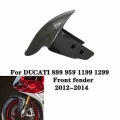 Motorcycle Carbon Fiber Front Fender Wing Fender ABS Material plash Guard For Ducati Model 899 959 1199 1299 2012 2013 2014|Ful