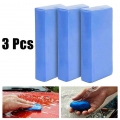 3pcs Clay Cleaning Bar Car Detailing Waxing Polish Treatment Fine Grade Blue Car Wash Maintenance Car Wash Mud| | - Officemati