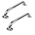 Boat Accessories Marine 2 Pieces Stainless Steel 12" Grab Handle Handrail Polished Boat / RV / Bath|Marine Hardware| - Of