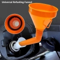 145mm Universal Car Motorcycle Truck Fuel Tank Pour Oil Tool Petrol Plastic Filling Funnel With Built In Strainer Fuel Saver - F