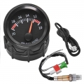 20:1 10:1 Auto Racing Gauge 52MM Air Fuel Ratio with Narrowband O2 Oxygen Sensor 0258006028 for 12V Car AFR Gauge White LED|Boos