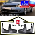 Set Molded Mud Flaps For Volkswagen Vw Golf 6 Mk6 2009 2010 2011 2012 Mudflaps Splash Guards Front Rear Mud Flap Mudguards - Mud