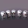 5Pc Skull Tyre Tire Wheel Car Auto Valves Cap Dust Stem Cover BicycleMotocycle E7CA|Rim Care| - ebikpro.com