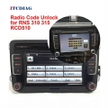 Radio Unlock Code Rcd510 Rns510 Headunit Radio Code Service For Radio Code Unlock And Decode Fast Service Rns 310 315 Rcd510 200