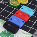 KEYYOU 2 Buttons Silicone Remote Key Case Protect Cover For Peugeot 107 207 307 307S 308 407 607 For Citroen C2 C3 C4 C5 C6 C8|C