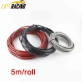 5m/lot AN3 Motorcycle braided Stainless Steel nylon BRAKE LINE HOSE FLUID HYDRAULIC Precise hose Gas Oil Fuel Line Hose|Brake Li