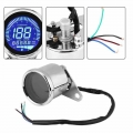 1Pcs Motorcycle Digital Motorcycle Speedometer Retro LCD Odometer Cafe Racer Tachometer indicator Scooter ATV Meter Parts|Instru