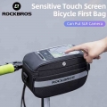 ROCKBROS Bicycle Front Bag TPU Touch Screen Electric Bicycle Handlebar Bag High Capacity MTB Road Bike Folding Bike Scooter Bag|