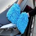 Car Wash Gloves Cleaning Anti Scratch Tool Washer Household Care Brush Cars Accessories Plush Glove Tools(Random Color)| | - O