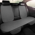 Flax Car Seat Cover Protector Front Rear Back Backrest Pad Linen Cushion Mat Auto Interior Truck Suv Van Four Seasons General -