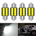 4pcs 31mm Led Festoon Car Interior Light Lamp DE3423 DE3175 C5W Trunk Dome Map Bulb Light For Mazda 2 3 5 6 2012 2013 2014 2015|