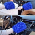 1pcs Car Washing Cleaning Tool Car Drying Gloves Ultrafine Fiber Chenille Washable Soft And Thick Car Care Car Cleaning Tool - W