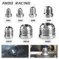 1pcs An6 An8 An10 An12 An16 An20 Male Billet Stainless Steel Straight Male Weld Fitting Adapter Weld Bung Nitrous Hose Fitting -