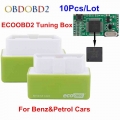 10pcs/Lot NitroOBD2 EcoOBD2 ECU Chip Tuning Box 15% Fuel Save Economy Nitro OBD2 Eco OBD2 For Benzine Diesel Cars More Power|Cod