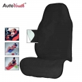 Autoyouth Towel Car Seat Cover For Athletes Fitness Gym Running Beach Swimming Outdoor Water Sports Machine Washable - Black - A