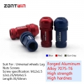 20/16Pieces Universal Forged Aluminum Alloy 7075 T6 Wheel Lug Nuts Bolts Screw for Universal Car M12x1.5 12x1.25 M14x1.5 30/50mm