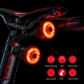 Smart LED Bicycle Light Rear Back Mtb Road Brake Light Signal USB Rechargeable Red Cycling Lamp Latern Flash Taillight For Bike|