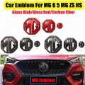 Car Logo Styling Stickers For MG 6 MG 5 MG ZS HS Car Rear Emblem Front Grille Badge High end Decals Auto Exterior Decoration|Emb