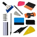 Car Accessories Wrapping Tools Carbon Fiber Vinyl Film Wrap Scraper Sticker Knife Kit Window Tinting Squeegee Undefined|Scraper|