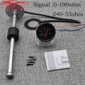 52MM Water Level Gauge with Water Level Sensor 100MM 125MM 150MM 200MM 250MM 400MM 0 190ohm Water Liquid Tank Level Indicator|Wa