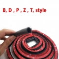 6 Meters Auto Door Sealing Strip Big D P Z T Type Rubber Seals Anti noise For BMW E39 E46 E60 E90 X1 X2 X3 X5|big d|door sea