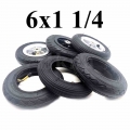 Good Quality 6x1 1/4 Wheel Tire 6 Inch Inner Outer Tyre 6x1.25 Solid Tyre for Small Surfing Electric Scooter Parts|Tyres| - Of