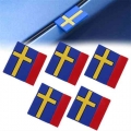 5pcs Sweden Swedish Flag Tag Car Stickers 3d Auto Door Trunk Front Grille Badge Decals Stickers Decor For Volvo Xc40 Xc60 Xc90