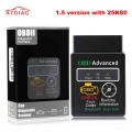 Hot Selling For Android Windows Mini Elm327 Hhobd Hh Obd Bluetooth Obd2 V1.5 Black Smart Car Diagnostic Tool - Code Readers &