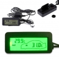 12V Mini Temperature Sensor LCD Car Digital Thermometer Auto Temperature Indoor Outdoor Meter Gauge Instruments With 1.5m Cable|