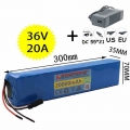 10S3P 36V 20ah E BIKE Battery Pack 18650 Li Ion Battery 800W High Power and Capacity 42V Motorcycle Scooter With Charger|Electri