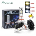 Panuduk Car Light Zes H4 Led H7 H11 3000k 6000k 8000k Hb3 9005 Hb4 9006 Car Led Headlights Bulbs 50w 6000lm Headlamp Auto X3 - C