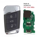 Mqb Car Intelligent Keyless Go Smart Remote Key 434mhz With Id48 Chip For Vw Passat B8 Arteon Superb A7 Variant 2014-2020 Year -