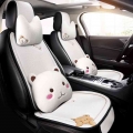 2021 Cartoon Bear Winter Lamb Wool Warm Plush Car Interior Ornaments Car Seat Cushion|Automobiles Seat Covers| - ebikpro.