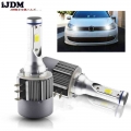 Ijdm Car H15 Led Bulb Headligh 24w 2000lm Wireless Car Headlight Lamp 12v Conversion Driving Light 6500k White For Vw Audi Bmw -