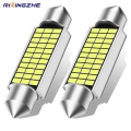 RXZ 2PCS Festoon C10W LED C5W LED Canbus 31/36/39/41MM error free Interior reading Light Clearance Bulbs Auto plate Lamp white|S