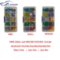 50Pcs/Box Car Fuses 2A 3A 5A 7.5A 10A 15A 20A 25A 30A 35A Amp with Box Clip Assortment Auto Blade Type Fuse Set Truck|Fuses| -