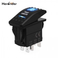 Herorider Car Boat Truck Lighted Toggle Switch 12v ON OFF Waterproof Toggle Rocker Reverse Rear LED Car Boat Switch Panel 12v