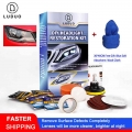 LUDUO Headlamp Refurbish Repair Headlights Restoration Kits for Polish Cleaner Renovate Paste Wash Brightener Repair with Cloth|