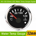 Car Boat Water Temperature Gauge 52mm Meter 40-120℃ 12-24v - ebikpro.com