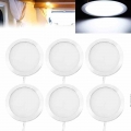 6Pcs 12V Interior LED Spot Lights 3W 3500K Warm White Car Truck Interior Lights for Camper Van Motorhome Boat|Truck Light System