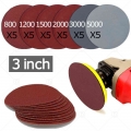 3 Inch 75mm Sandpaper Sanding Disc For Metal Auto Wood Car Wheel Restoration Sanding Polishing Kit P800 P1200 P2000 P5000|Automo